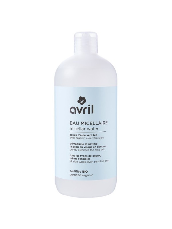 Lotion micellaire Aloe Vera Ginkgo 500 ml Avril Beauté eau micellaire Herboristerie de paris