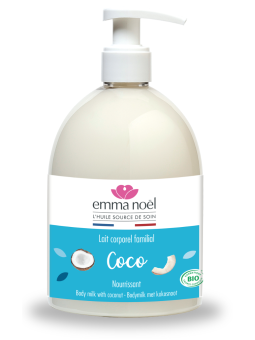 Lait Corporel familial Coco 500 ml Emma Noel Herboristerie de paris
