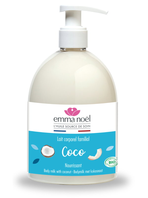 Lait Corporel familial Coco 500 ml Emma Noel Herboristerie de paris