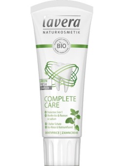 Dentifrice Menthe complete care au fluor 75 ml Lavera miswak Herboristerie de paris