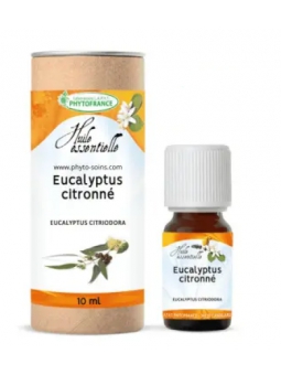 Huile essentielle Eucalyptus Citronné feuille Bio 10ml Phytofrance Herboristerie de paris santé articulaire musculaire