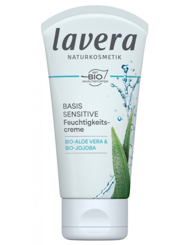 Crème hydratante Jojoba Aloe Vera Basis Sensitiv 50 ml Lavera green hydro complex Herboristerie de paris