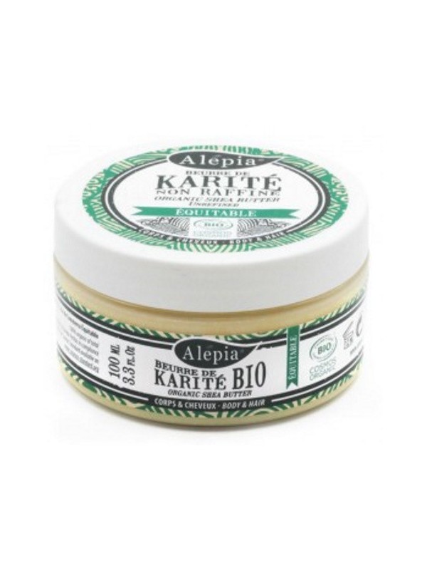 Beurre de Karité équitable non raffiné Bio Pot 100ml Alepia Herboristerie de paris