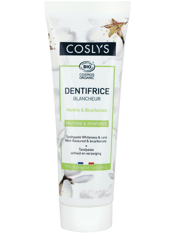 Dentifrice éclat action blancheur menthe 75 ml Coslys Herboristerie de paris