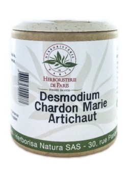 Desmodium Chardon marie Curcuma Artichaut 200 gélules Herboristerie de Paris santé du foie