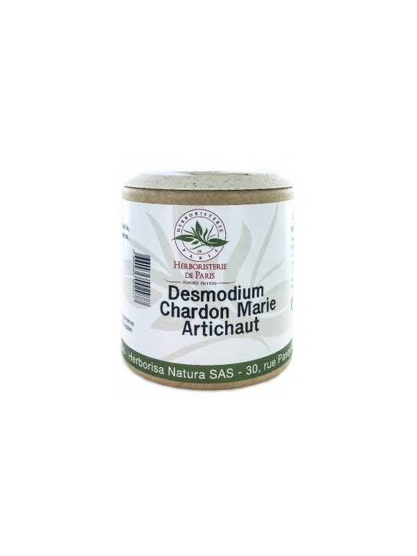 Desmodium Chardon marie Curcuma Artichaut 200 gélules Herboristerie de Paris santé du foie