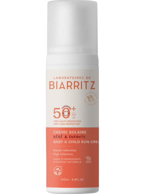 Crème Solaire Bébé Enfant SPF 50 + Coco Alga Gorria 100 ml Alga Maris algue rouge antioxydante Herboristerie paris