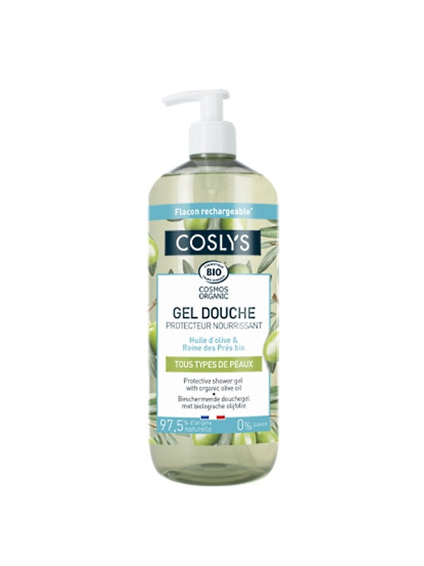 bulle de douceur Gel douche protecteur et nourrissant à l'huile d'olive bio 1 L Coslys Herboristerie de paris