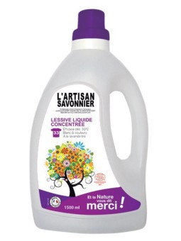 Lessive liquide concentrée 1.5 L L Artisan Savonnier senteurs de lavande Herboristerie de paris