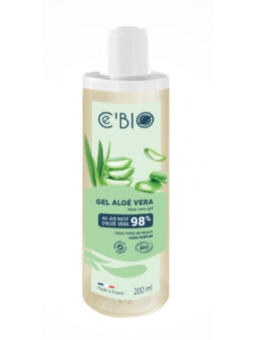 Gel d'Aloé Véra 98% 200 ml C'Bio peaux irritées et allergiques Herboristerie de paris