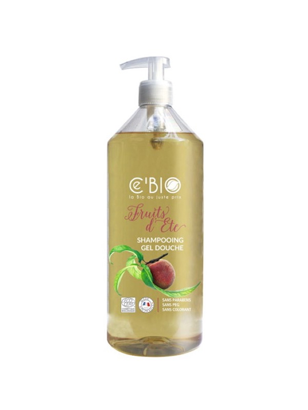 Shampooing douche Fruits d'Eté  1 Litre C'bio camomille Herboristerie de paris