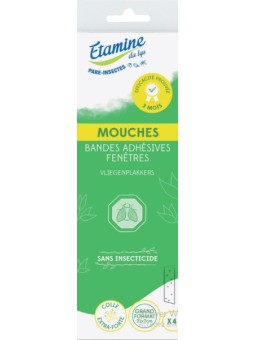 4 Bandes adhésives anti mouches fenêtres Etamine du Lys Herboristerie de paris