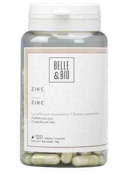 Zinc oligo-élément 120 gélules Belle et bio pidolate de zinc Herboristerie de paris