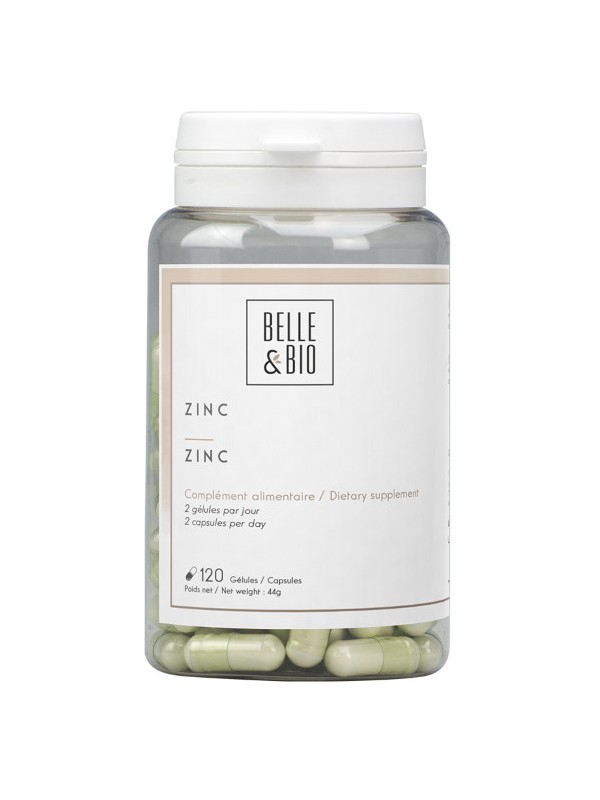 Zinc oligo-élément 120 gélules Belle et bio pidolate de zinc Herboristerie de paris