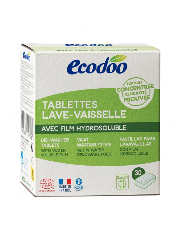 30 tablettes Lave Vaisselle à l'Oxygène actif  Ecodoo Herboristerie de Paris