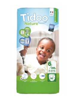 38 Couches Jumbo Pack (T6/XXL) 16/30 Kg Tidoo Herboristerie de Paris