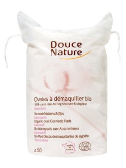 50 Ovales à démaquiller coton bio 50g Douce Nature Herboristerie de Paris