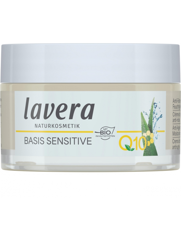 Crème de Jour Anti-rides Q10 Basis sensitiv Lavera coenzyme q10 Herboristerie de paris