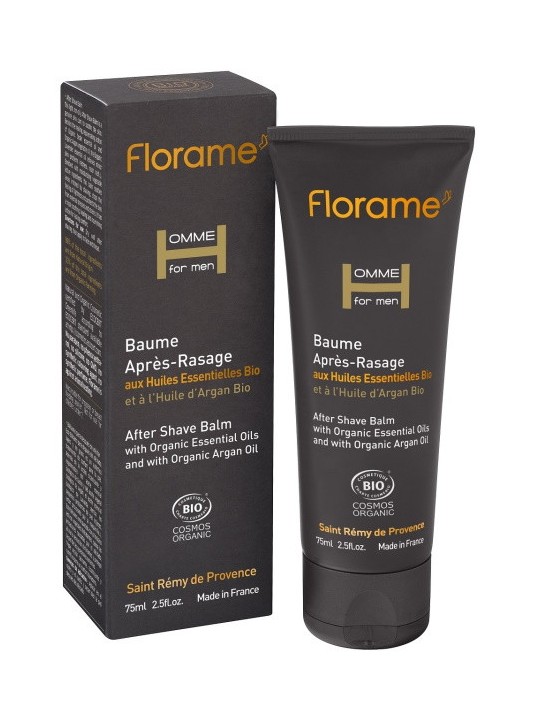 Baume Après Rasage bio 75 ml Florame hydratant Herboristerie de paris