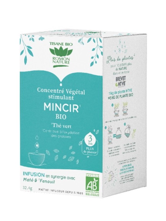 Tisane concentrée Mieux mincir 18 sachets Romon Nature concentré végétal stimulant herboristerie de paris