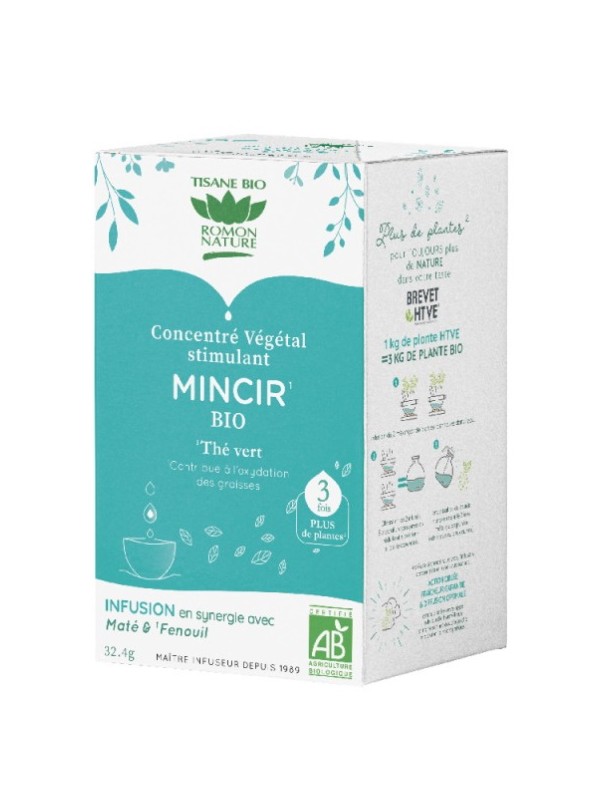 Tisane concentrée Mieux mincir 18 sachets Romon Nature concentré végétal stimulant herboristerie de paris