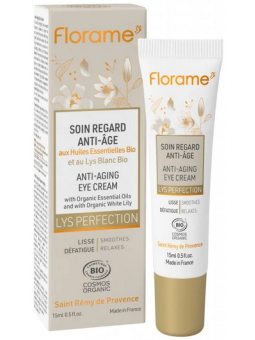 Soin regard anti âge Lys perfection 15ml Florame anti-ridules Herboristerie de paris