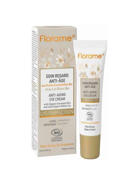 Soin regard anti âge Lys perfection 15ml Florame anti-ridules Herboristerie de paris