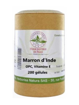 Marronnier d'Inde OPC Pin Raisin Vitamine E 200 Gélules Herboristerie de Paris circulation oligomres proanthocyanodiliques