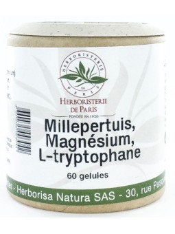 Millepertuis Extrait L Tryptophane Magnésium 60 Gélules Herboristerie de Paris trypto mil maintien de l'humeur