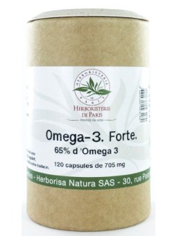 Omega 3 forte 65% 120 capsules de 705 mg Herboristerie de paris EPA DHA acides gras essentiels pression sanguine normale