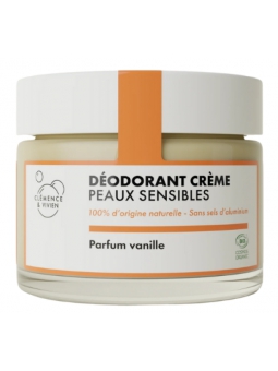 Baume déodorant Peau sensible à la Vanille 50gr Clemence et Vivien Herboristerie de paris