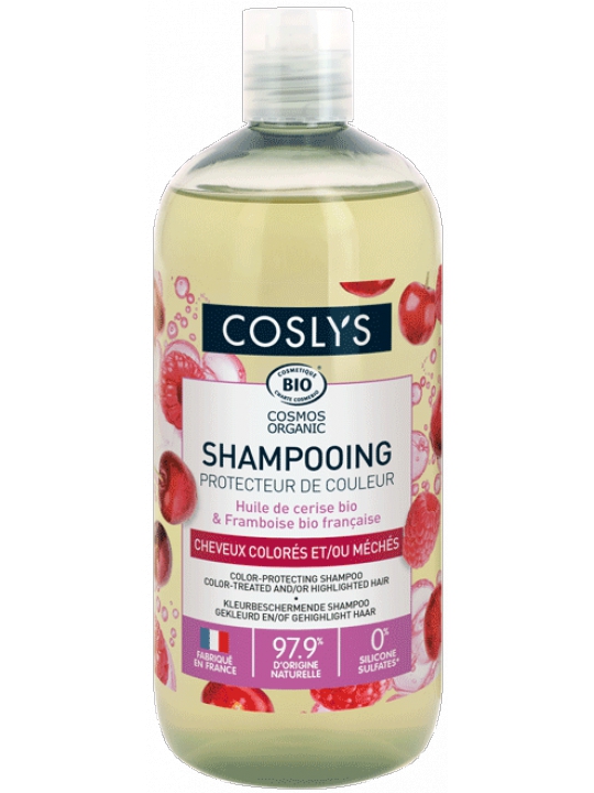 shampooing éclat couleur cheveux colorés Immortelle bleue 500 ml Coslys entre 2 colorations Herboristerie de paris