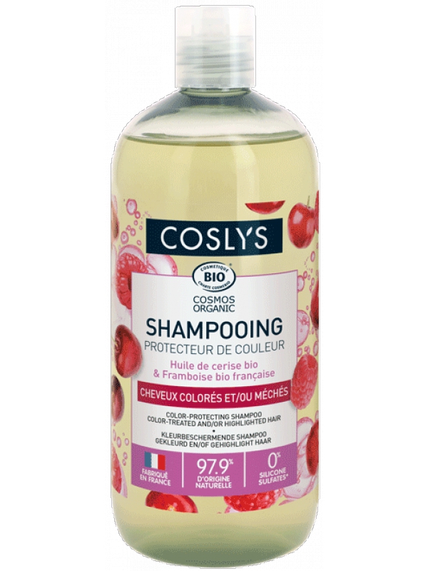 shampooing éclat couleur cheveux colorés Immortelle bleue 500 ml Coslys entre 2 colorations Herboristerie de paris