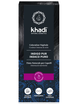 Coloration végétale Indigo Pur Noir Froid 100 gr Khadi teinture végétale Herboristerie de paris
