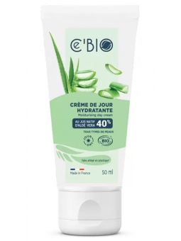 Crème hydratante visage Gel Natif Aloe vera 50 ml C'Bio peaux sensibles Herboristerie de paris