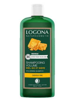 Shampoing volumateur à la bière et au miel 500 ml Logona volume et densité Herboristerie de paris
