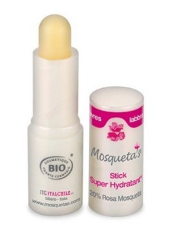 Stick super hydratant rose musquée 4 gr Mosqueta's stick lèvres bio Herboristerie de paris