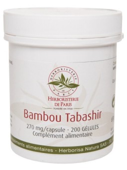 Bambou Tabashir silicium organique 200 gélules Herboristerie de Paris articulations respiration