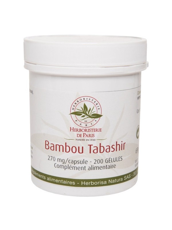 Bambou Tabashir silicium organique 200 gélules Herboristerie de Paris articulations respiration