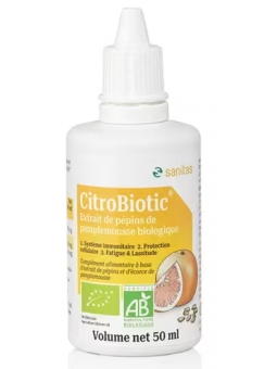 Extrait de pépins de Pamplemousse 50ml Citrobiotic bioflavonoides vitamine E Herboristerie de paris