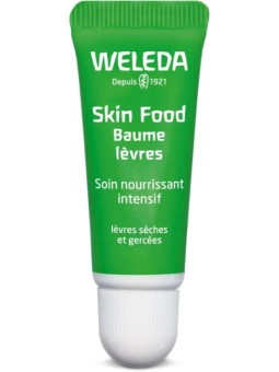 Skin food Baume à lèvres 8 ml Weleda strick lèvres Natrue Herboristerie de paris