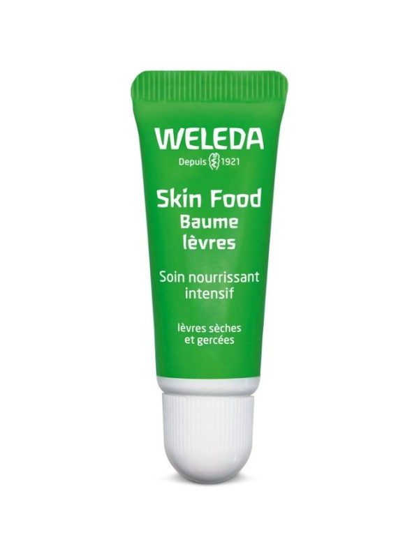 Skin food Baume à lèvres 8 ml Weleda strick lèvres Natrue Herboristerie de paris