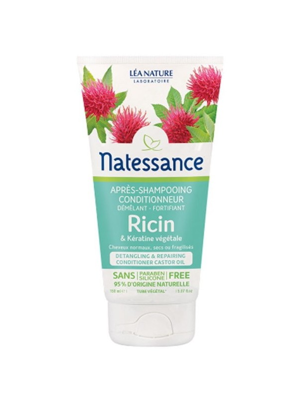 Après Shampoing conditionneur démêlant fortifiant Ricin Kératine Végétale 150 ml Natessance Herboristerie de paris