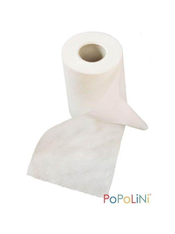 Rouleau de 120 Feuilles à jeter pour couches lavables Popolini renforce l'efficacité couche herboristerie de paris
