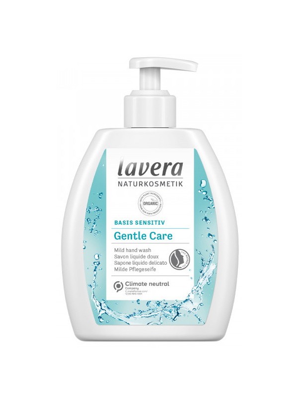 Savon liquide doux Basis Sensitiv 250ml Lavera savon bio Natrue Herboisterie de paris