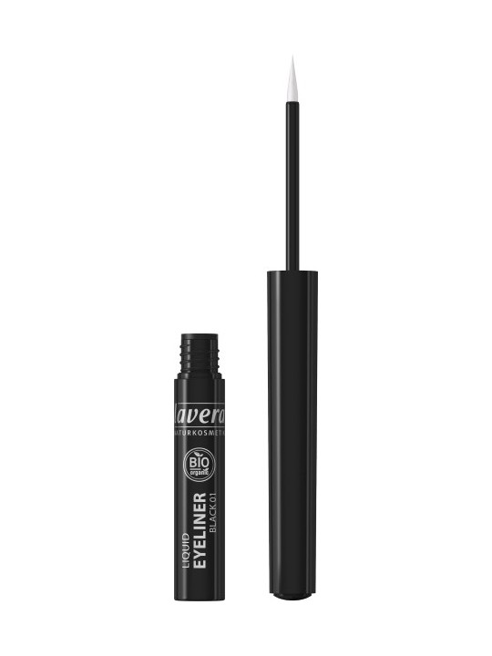 Eyeliner liquide Noir 01 3.5 ml Lavera maquillage bio Espritphyto