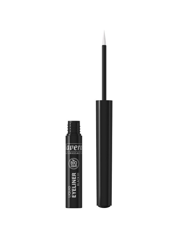 Eyeliner liquide Noir 01 3.5 ml Lavera maquillage bio Espritphyto