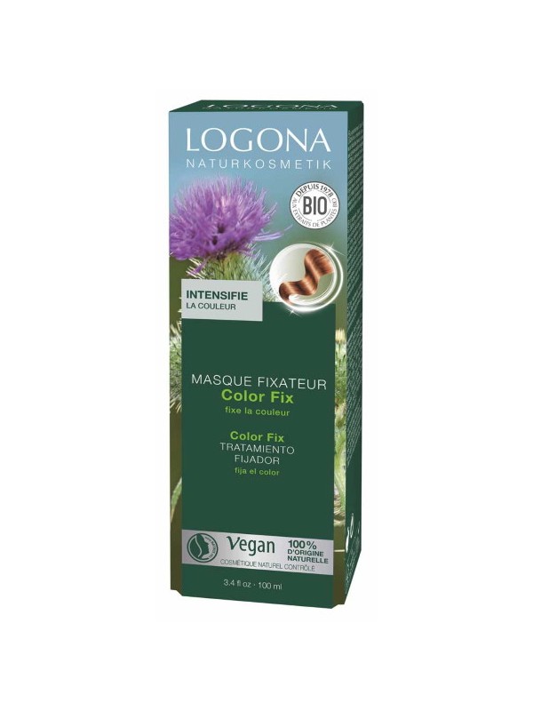 Masque fixateur Color Fix après coloration 100ml Logona arginine anti-oxydation Herboristerie de paris