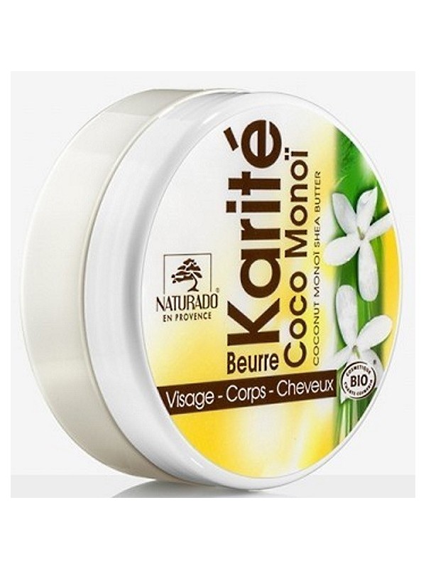 Beurre de Karité Coco Monoï 150ml Naturado monoï des îles Herboristerie de paris