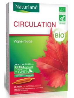 Vigne Rouge Bio 20 ampoules de 10ml Naturland vitis vinifera Herboristerie de paris